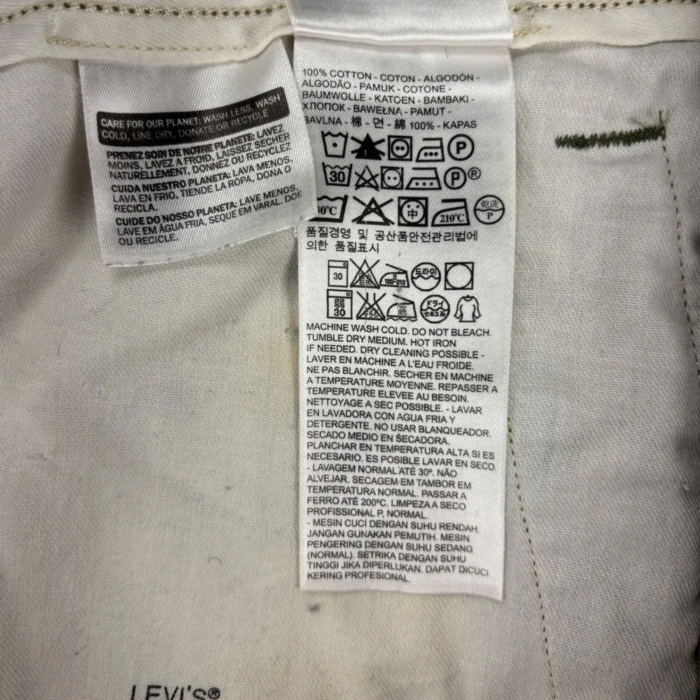 Levi's White Tab Camo Cargo Pants Men's 42x30 Military Utility Tactical Cotton